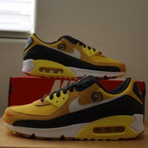 Nike Air Max 90 SE Shoes Pollen Yellow White DO5848-700 Men's NEW
